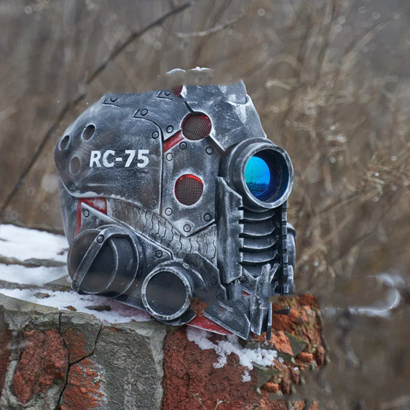 Cyberpunk Mask Helmet Black Latex Adult Halloween Cosplay - Image 2