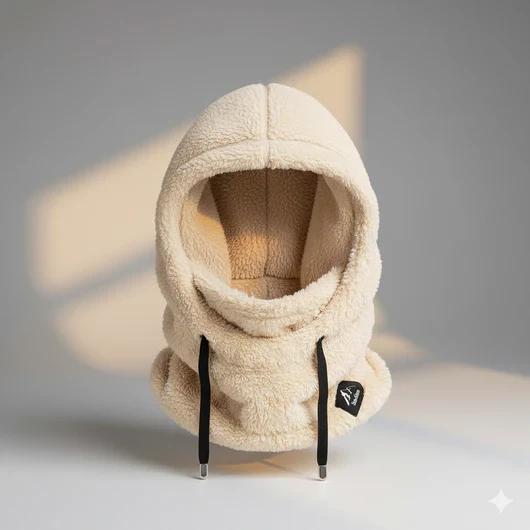 Warm & Cozy Balaclava Hood – Full-Face Fleece Balaclava with Drawstring
