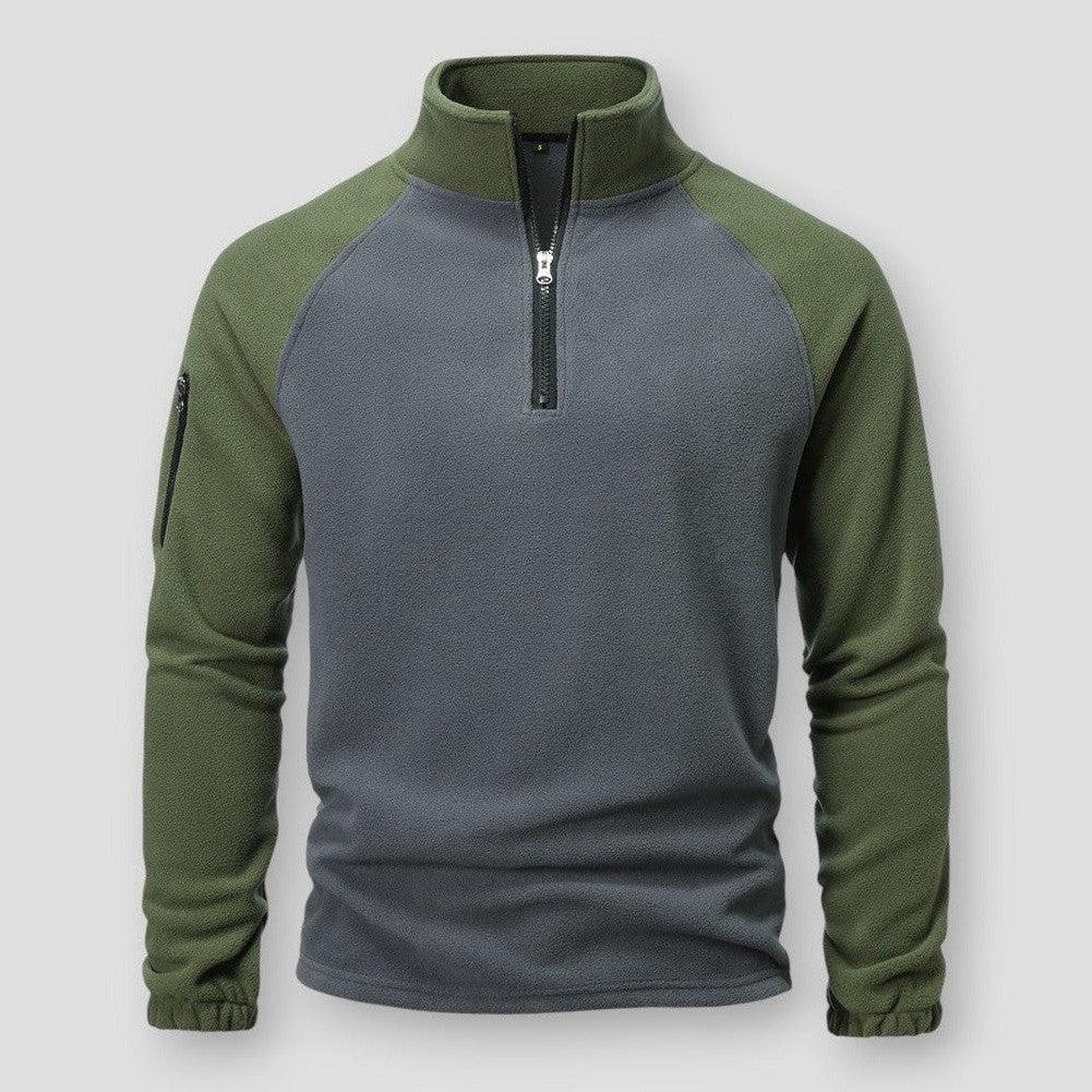 Warm Classic Men's Fleece Pullover - Half Zip, Midweight - Image 5