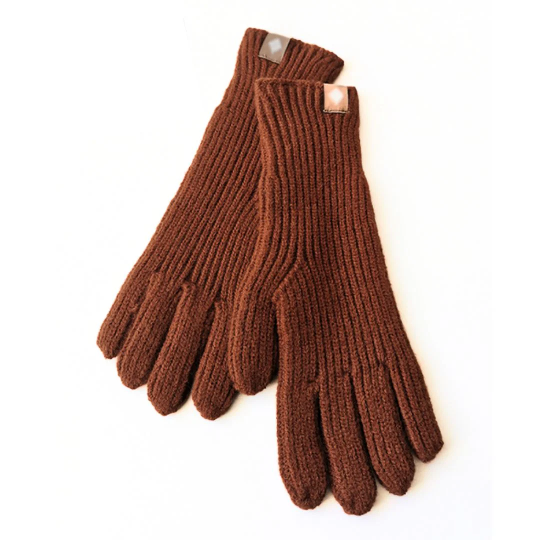 Warm Cozy Gloves - Ribbed Slim Knit, Cotton Blend, Winter - Image 10