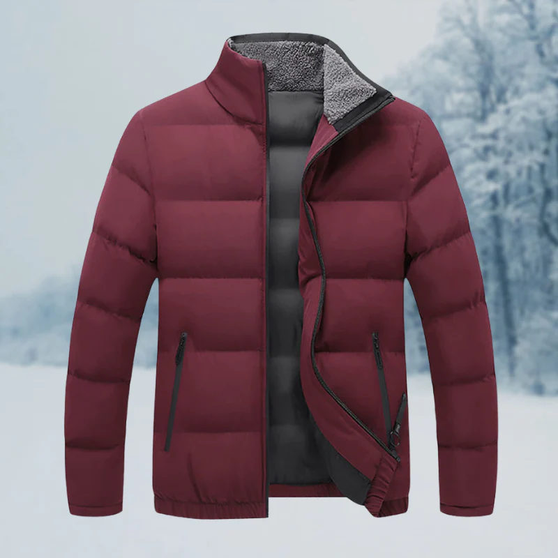 Warm Cozy Men's Jacket - Puffer, Sherpa Lined, Commuting - Image 13