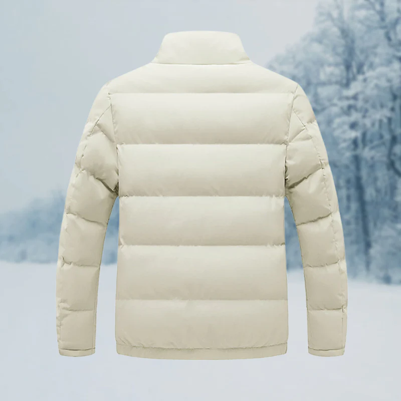 Warm Cozy Men's Jacket - Puffer, Sherpa Lined, Commuting - Image 6
