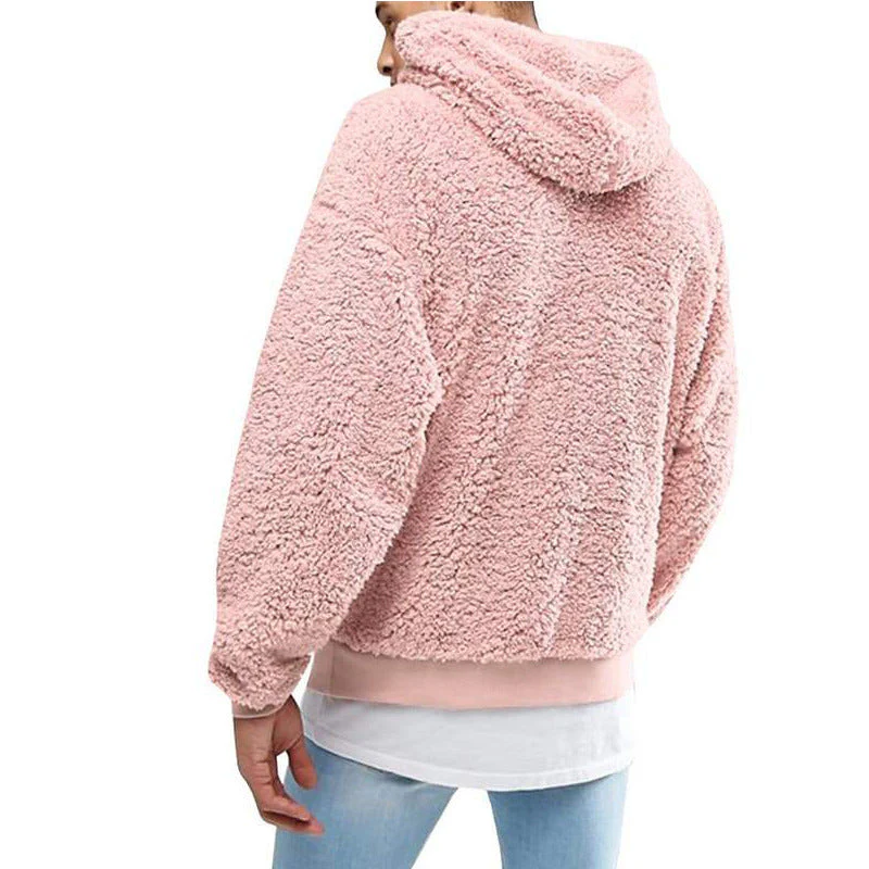 Warm Cozy Men’s Sleeveless Hoodie – Oversized Fleece, Winter - Image 7