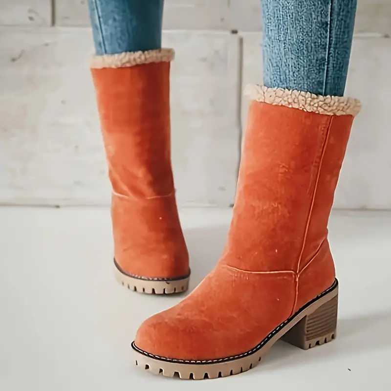 Warm Cozy Women’s Ankle Boots - Platform, Fleece Lined - Image 6