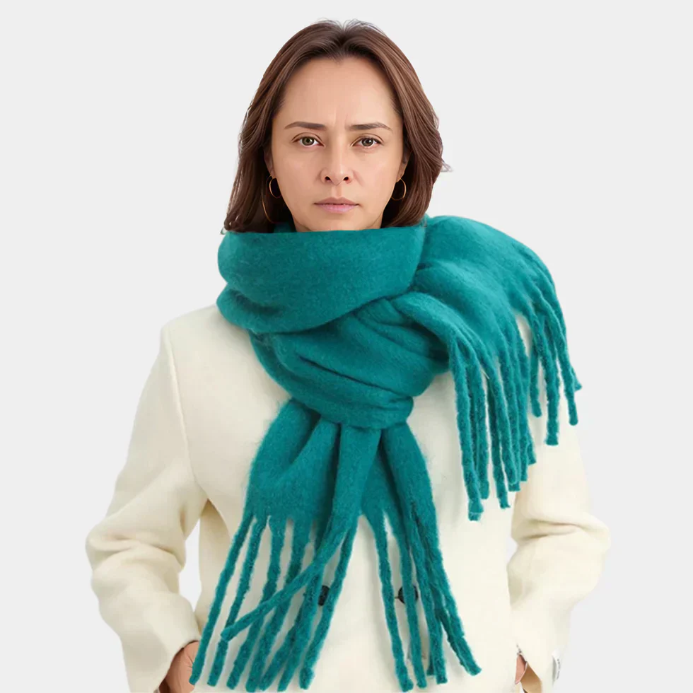 Warm Cozy Womens Winter Scarf - Oversized Wrap, Plush - Image 3
