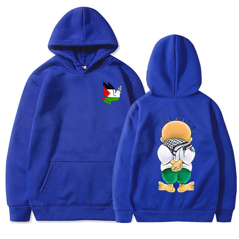 Warm Men's Hoodie - Relaxed Pullover, Polyester, Casual - Image 3