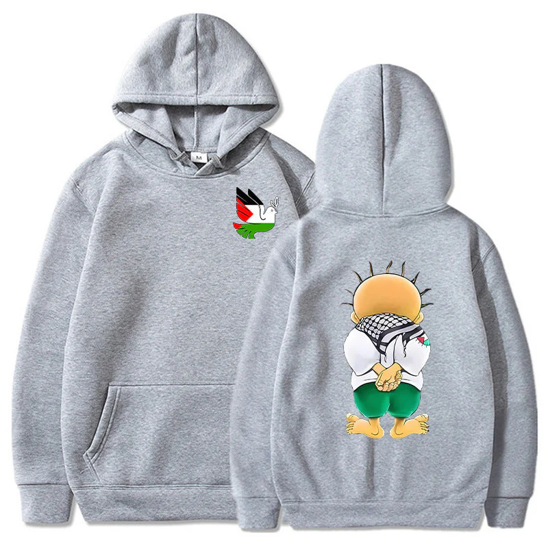 Warm Men's Hoodie - Relaxed Pullover, Polyester, Casual - Image 6