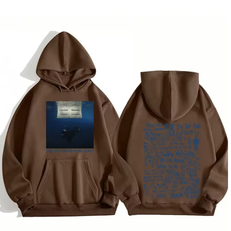 Warm Men’s Hoodie - Slim Fleece Polyester, Urban Street - Image 4