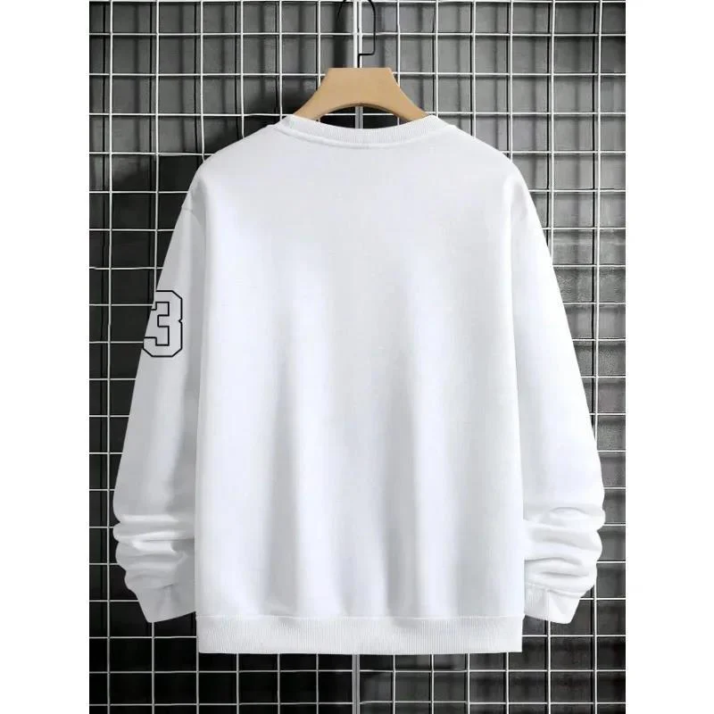 Warm Men’s Sweatshirt – Relaxed Crewneck, Fleece, Casual - Image 2