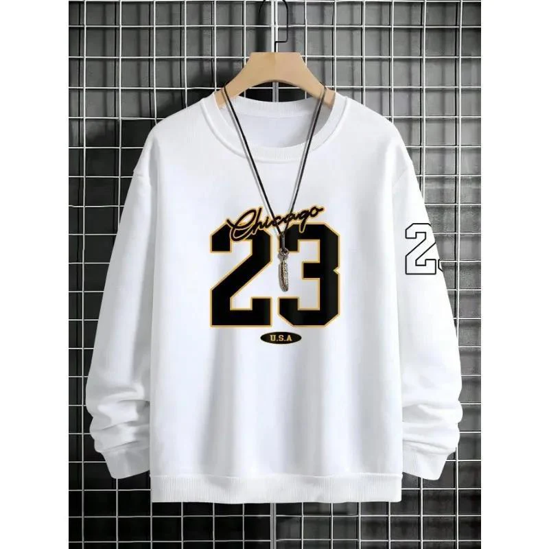 Warm Men’s Sweatshirt – Relaxed Crewneck, Fleece, Casual - Image 5