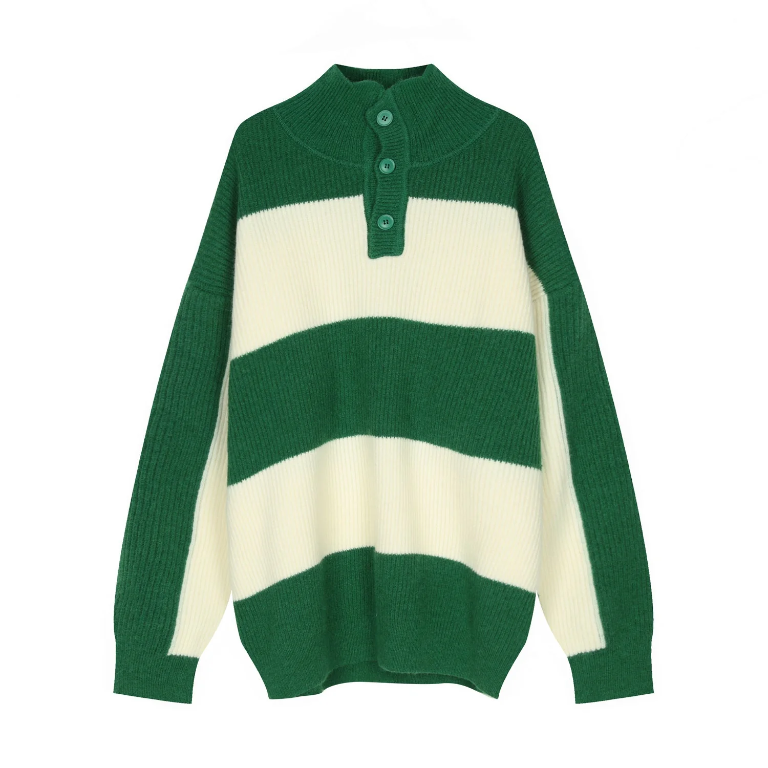 Warm Men’s Turtleneck Sweater - Relaxed Ribbed Knit, Winter - Image 7