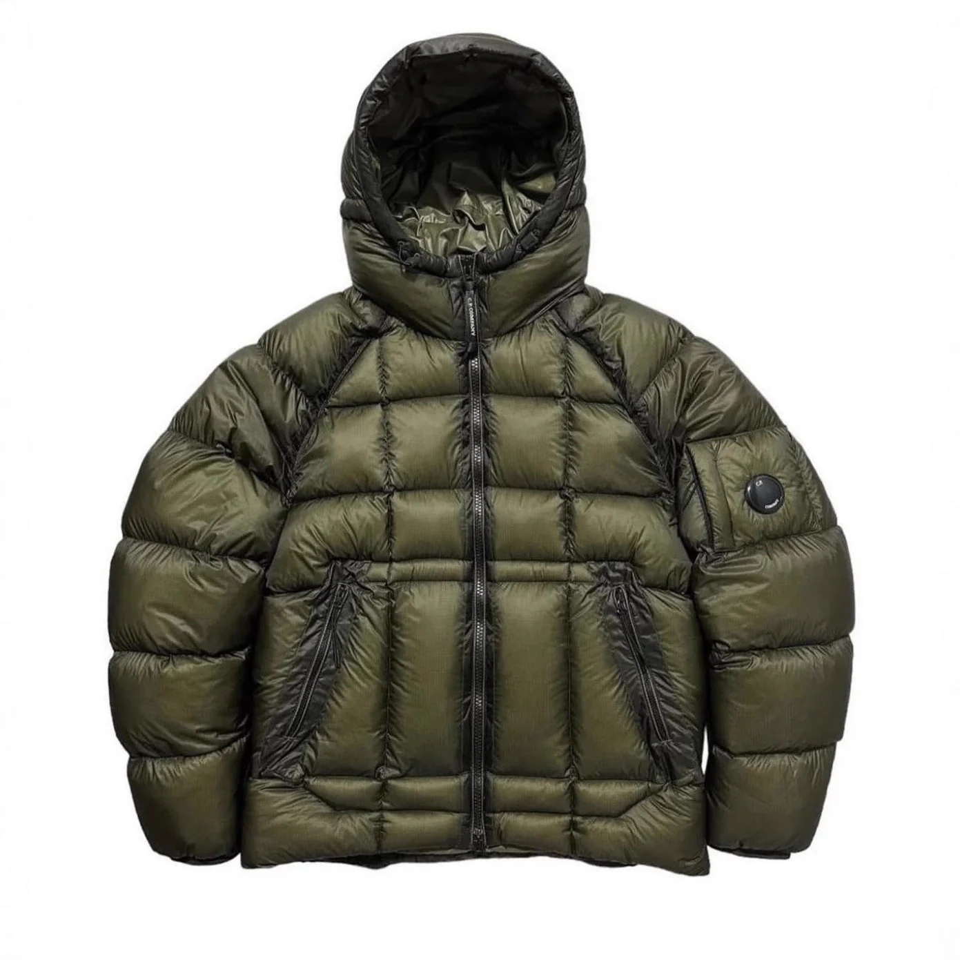 Warm Padded Coat - Boxy Midlength, Cotton, For Winter - Image 4