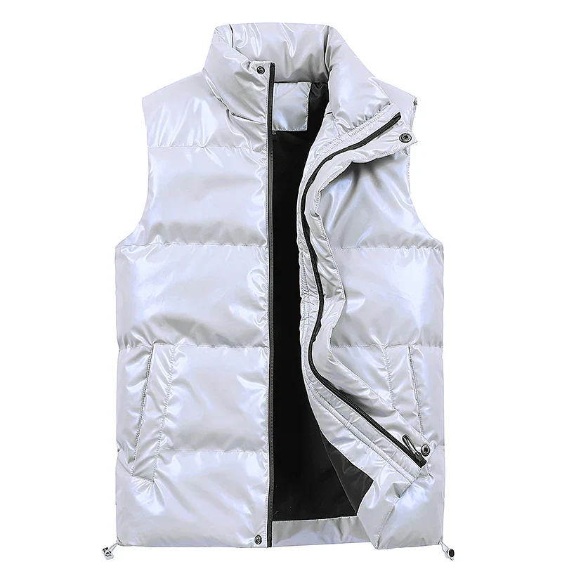 Warm Polished Men’s Down Vest - Quilted Duck Down, Winter - Image 2