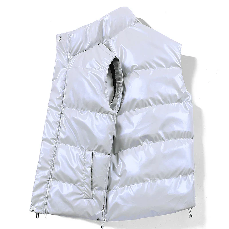Warm Polished Men’s Down Vest - Quilted Duck Down, Winter - Image 4