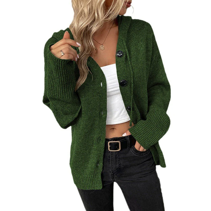 Warm Relaxed Women Cardigan Coat - Oversized Knit, Casual - Image 2