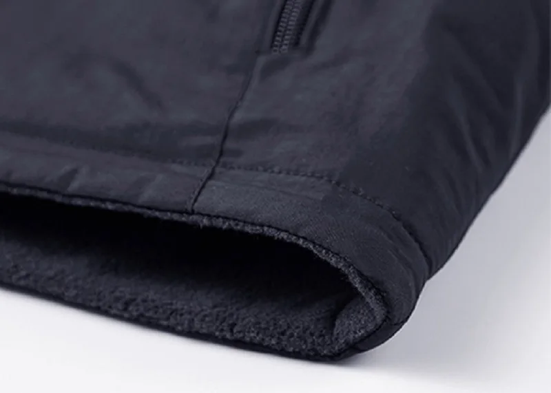 Warm Versatile Men Hooded Vest - Fleece Lined, Nylon, Outdoor - Image 18