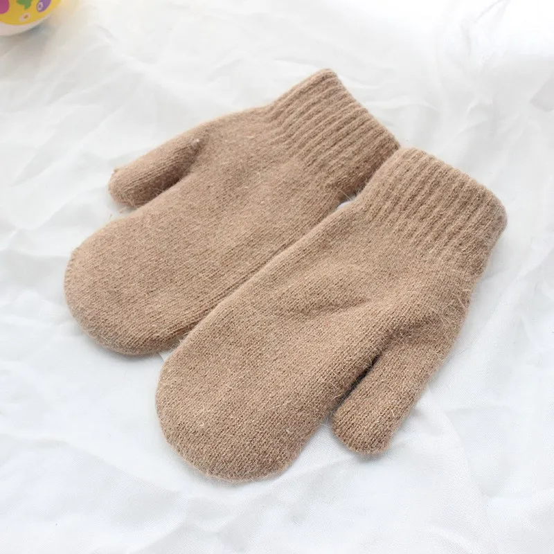 Warm Women Mittens - Ribbed Cuff Plush Faux Fur, Winter - Image 11