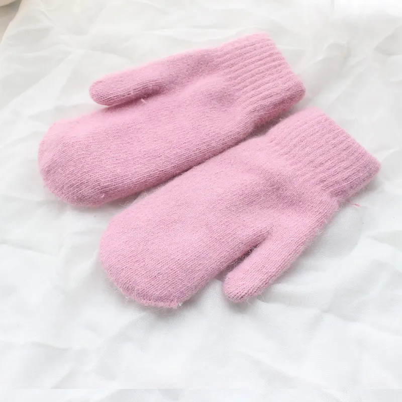 Warm Women Mittens - Ribbed Cuff Plush Faux Fur, Winter - Image 12