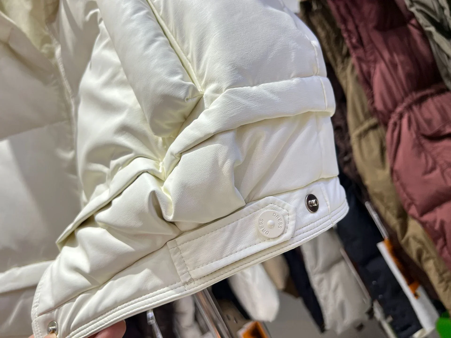 Warm Women’s Down Vest - Cropped Boxy, PU, Winter Layering - Image 27