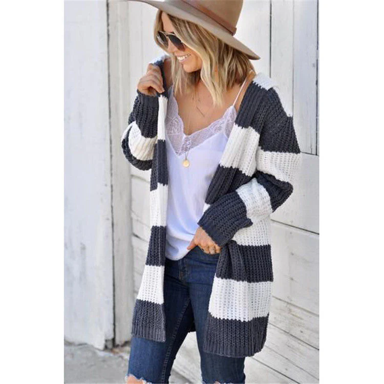 Warm Women’s Hooded Cardigan - Mid Length, Acrylic, Casual - Image 8