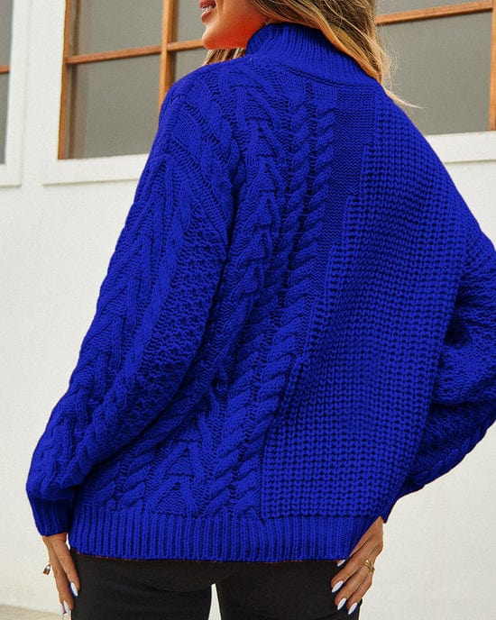 Warm Women's Turtleneck Sweater - Slim, Chunky Knit, Winter - Image 4