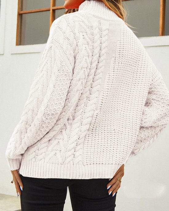 Warm Women's Turtleneck Sweater - Slim, Chunky Knit, Winter - Image 8