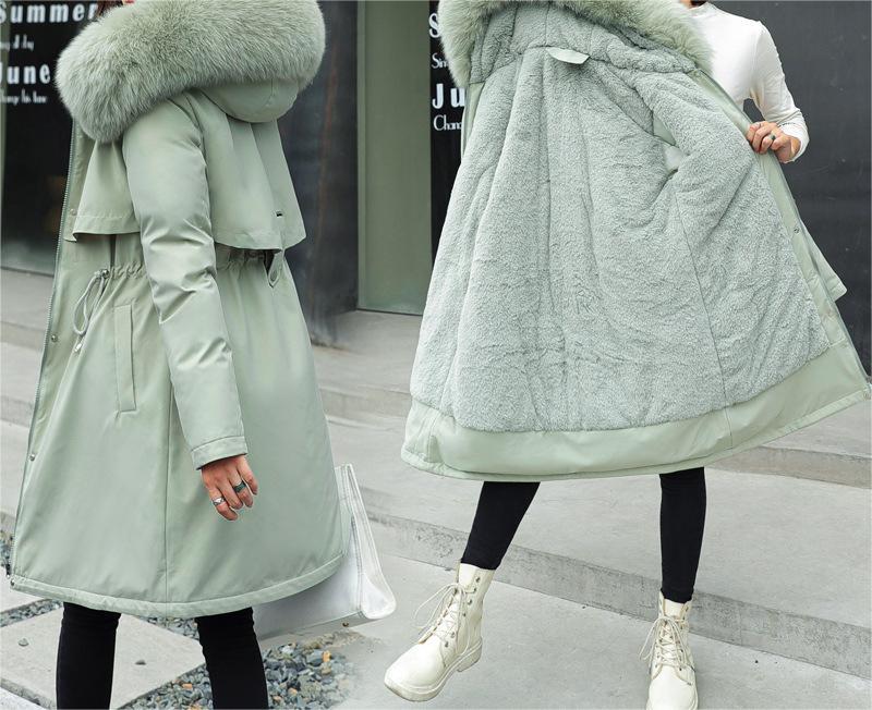 Warm Women’s Winter Coat - Relaxed A Line, Faux Fur, City - Image 6