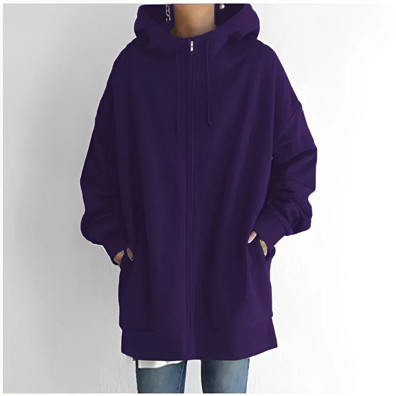 Warm Womens Fleece Hoodie - Oversized, Brushed Fleece - Image 11
