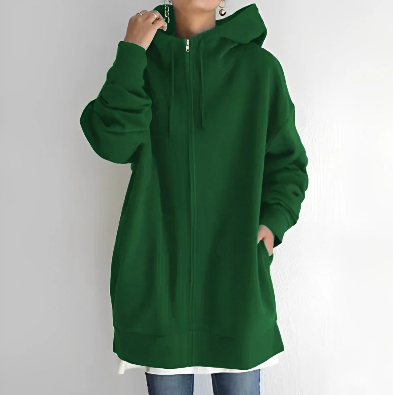 Warm Womens Fleece Hoodie - Oversized, Brushed Fleece - Image 6