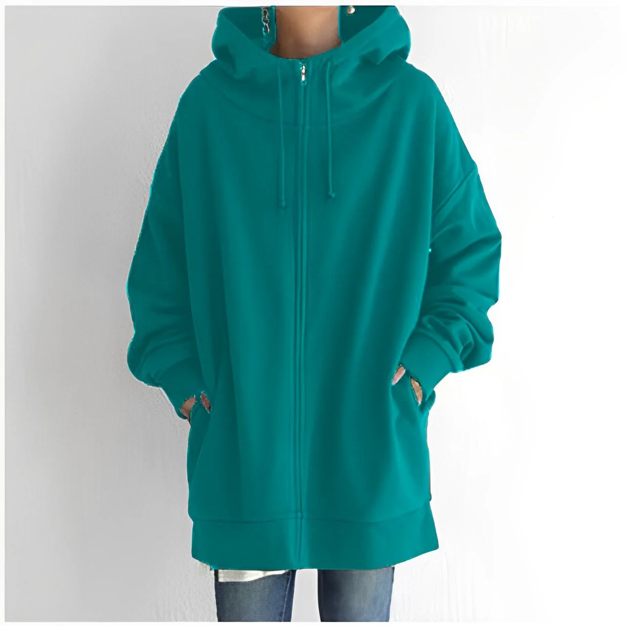 Warm Womens Fleece Hoodie - Oversized, Brushed Fleece - Image 8