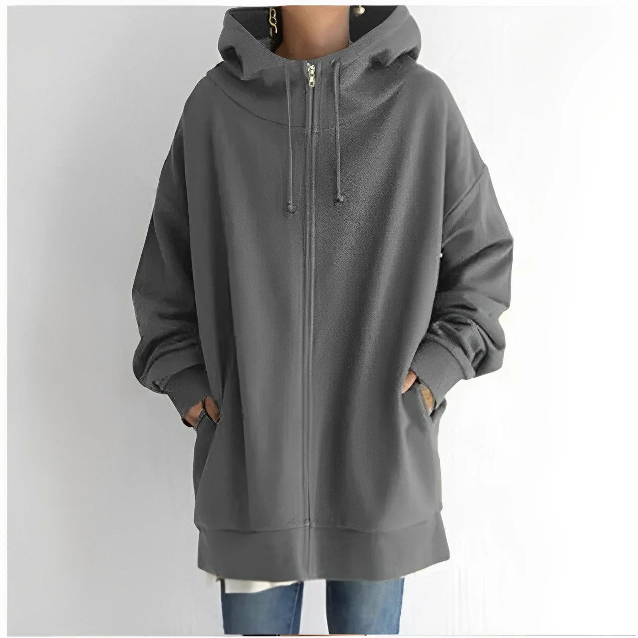 Warm Womens Fleece Hoodie - Oversized, Brushed Fleece - Image 9