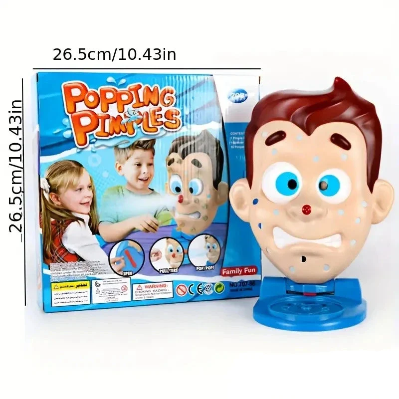 Water Spray Pimple Popping Game - Hilarious Family Fun for Kids, Anti-Stress Face Squeeze Challenge, Parent-Child Interactive Toy - Image 5
