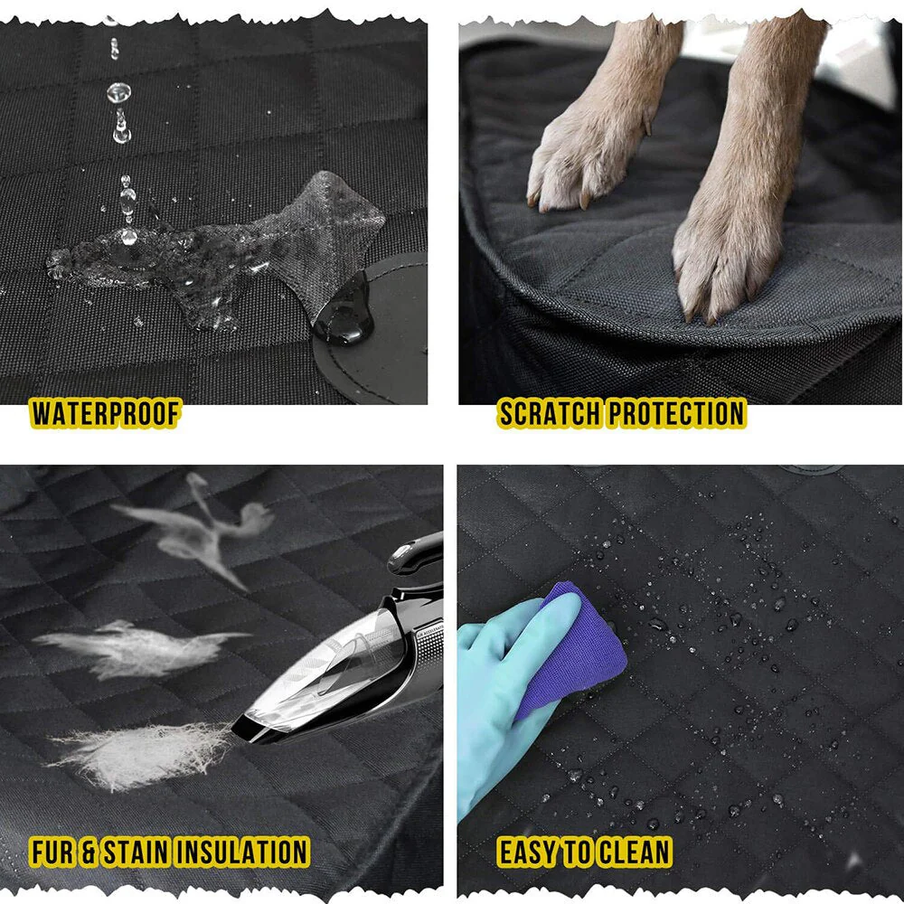 Waterproof Car Seat Cover Heavy Duty 1000D Oxford Fabric Quilted Pet Seat Protector For Clean Rides Fall 2025 - Image 4