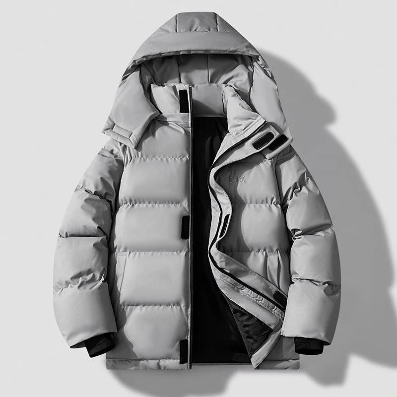 Waterproof Cozy Jacket - Hooded Puffer, Polyester, Commute - Image 7