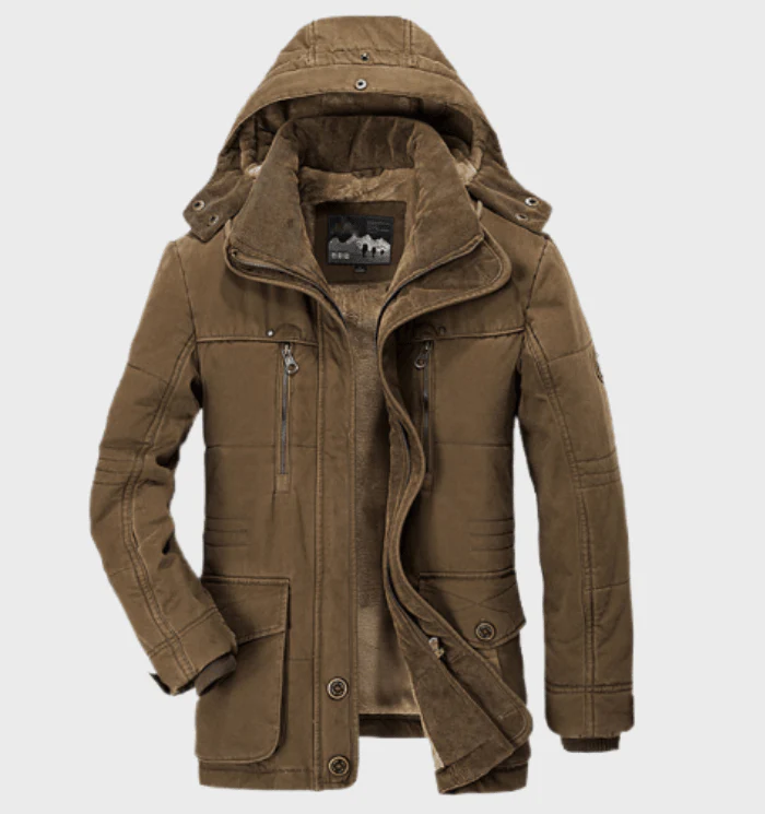 Waterproof Cozy Men's Winter Jacket - Hip Fleece Lined - Image 5