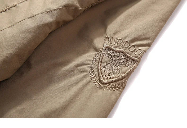 Waterproof Men Jacket- Hooded Windbreaker Polyester Camping - Image 10
