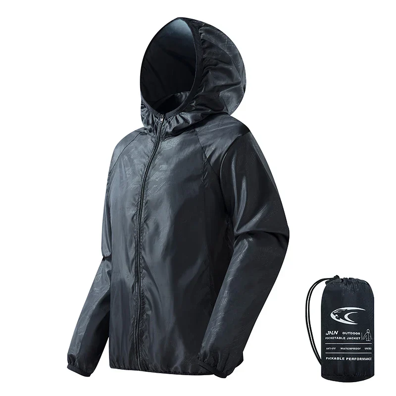 Waterproof Men's Hiking Jacket - Hooded Quick Dry, Polyester - Image 10