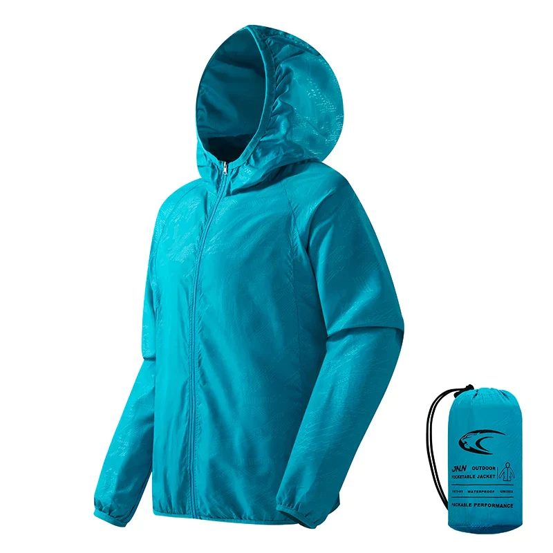 Waterproof Men's Hiking Jacket - Hooded Quick Dry, Polyester - Image 14