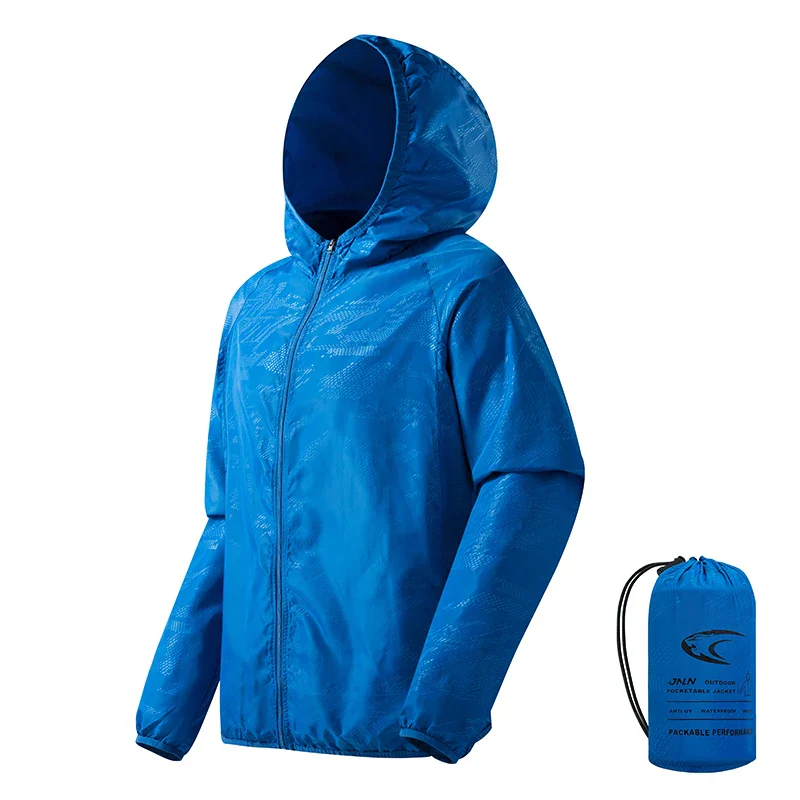 Waterproof Men's Hiking Jacket - Hooded Quick Dry, Polyester - Image 15
