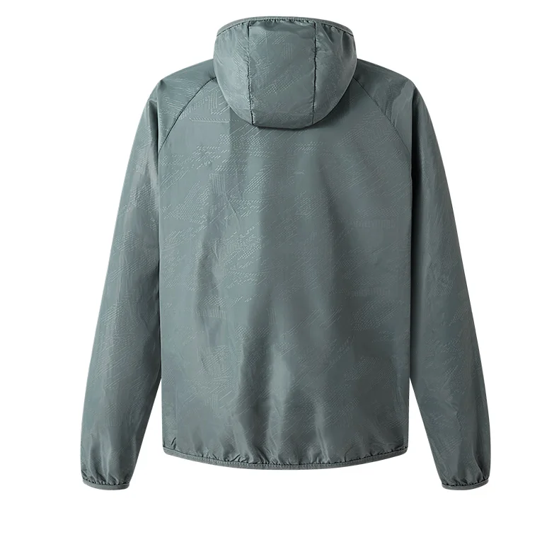 Waterproof Men's Hiking Jacket - Hooded Quick Dry, Polyester - Image 2