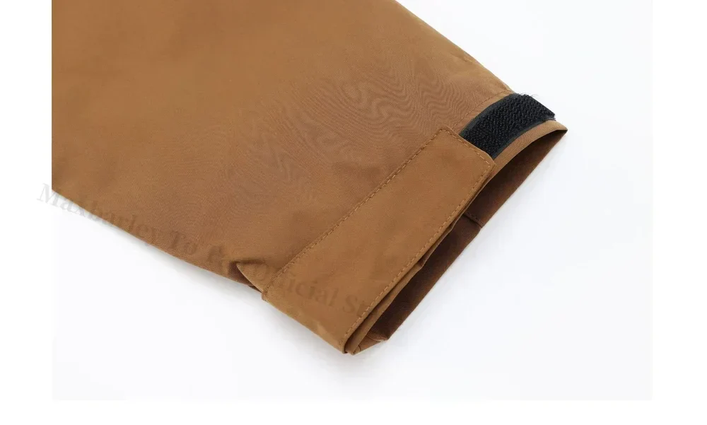 Waterproof Men's Hiking Jacket - Oversized Hooded Polyester - Image 3