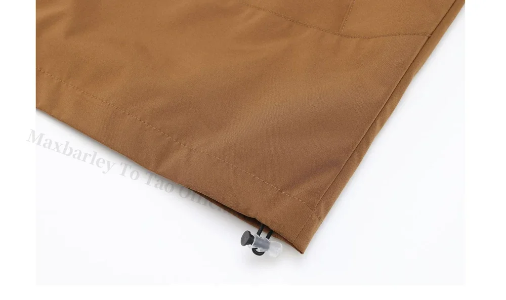 Waterproof Men's Hiking Jacket - Oversized Hooded Polyester - Image 7