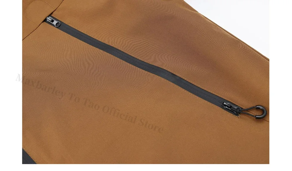 Waterproof Men's Hiking Jacket - Oversized Hooded Polyester - Image 9