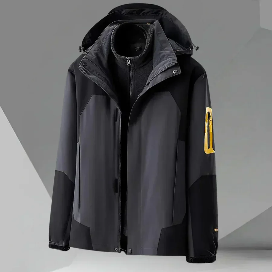 Waterproof Men's Hooded Jacket - Lightweight Shell For Rain