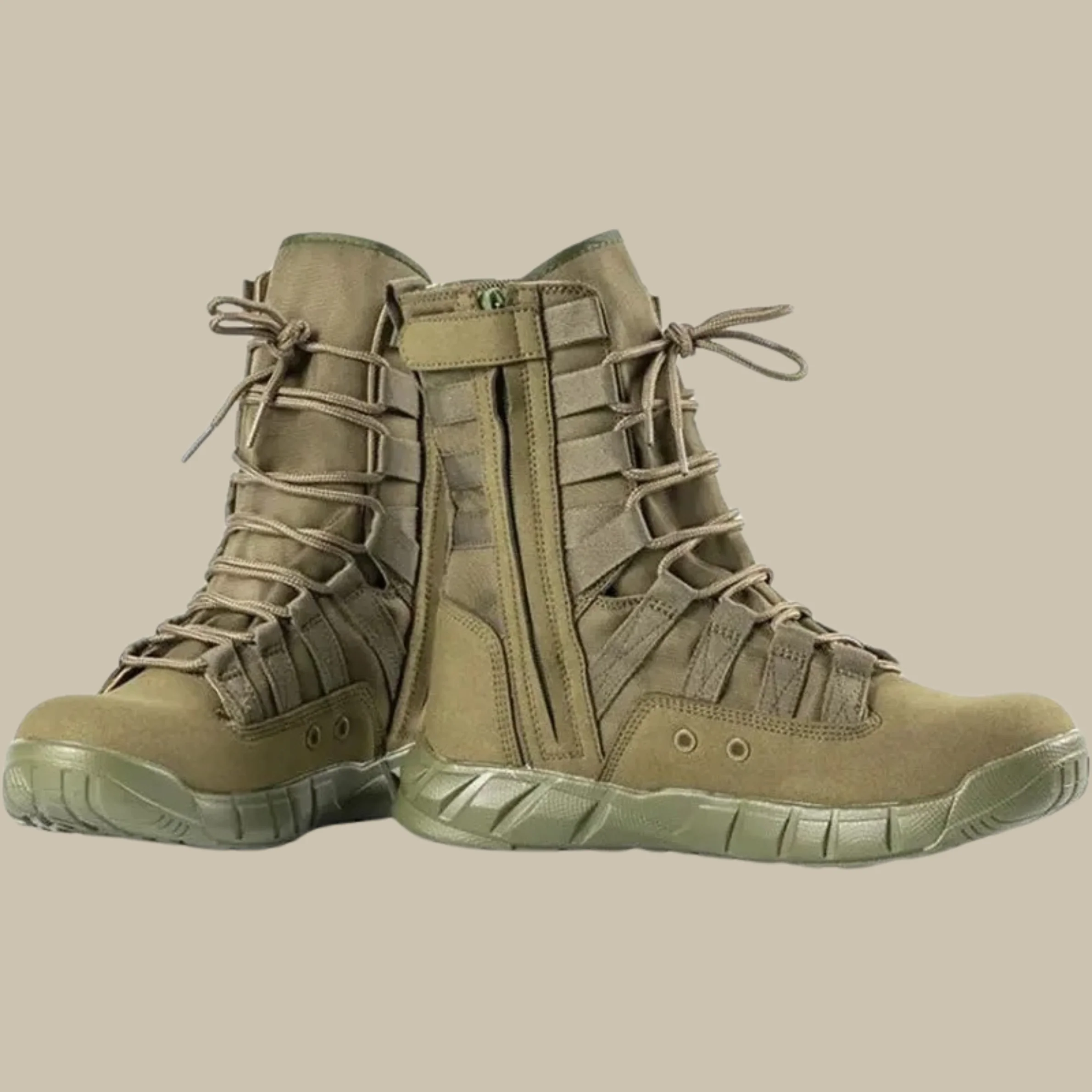 Waterproof Men's Tactical Combat Boots - High Rise, Wool - Image 4
