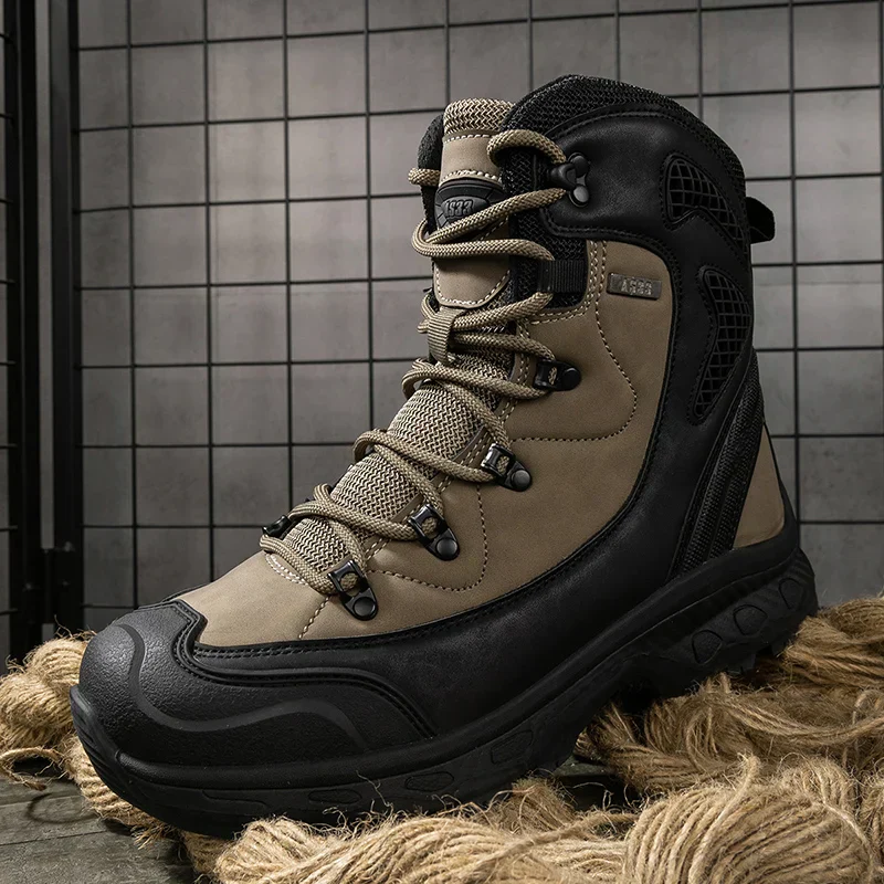 Waterproof Mens Boots - High Ankle Leather, For Winter
