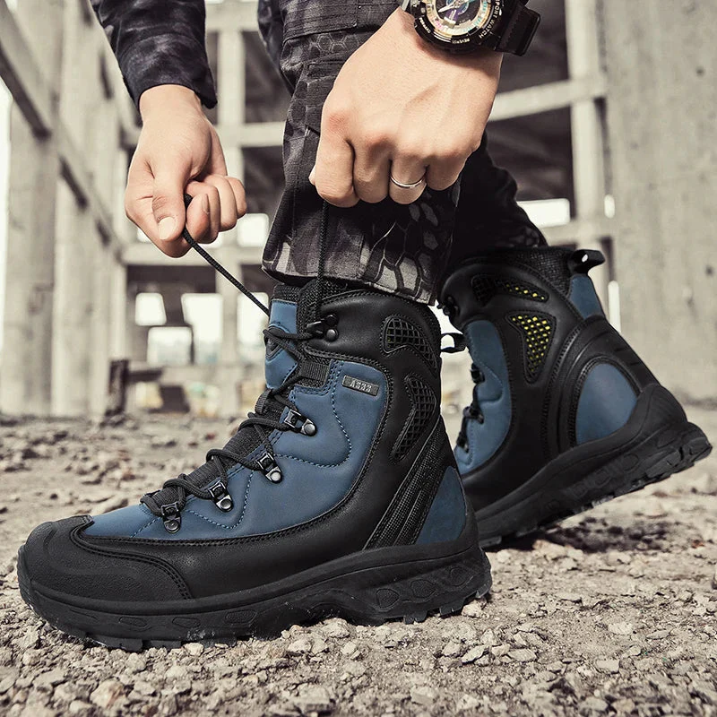 Waterproof Mens Boots - High Ankle Leather, For Winter - Image 5