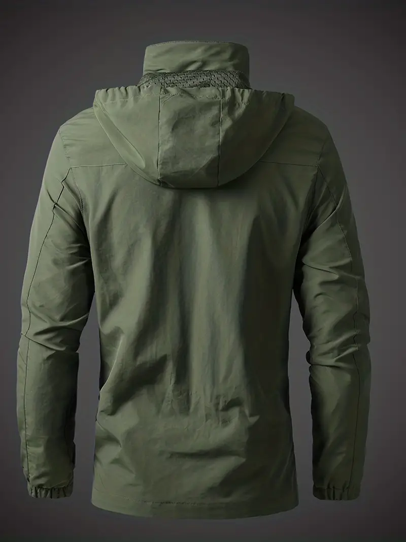 Waterproof Mens Outdoor Jacket - Athletic Technical Shell - Image 2