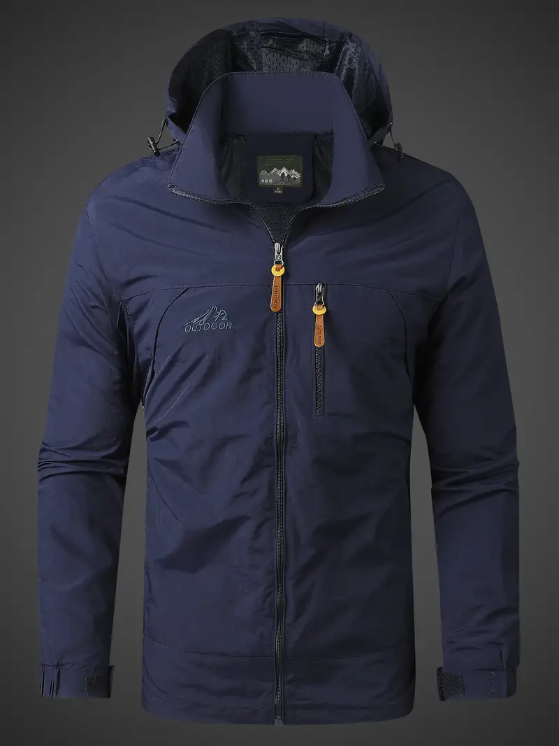 Waterproof Mens Outdoor Jacket - Athletic Technical Shell - Image 7