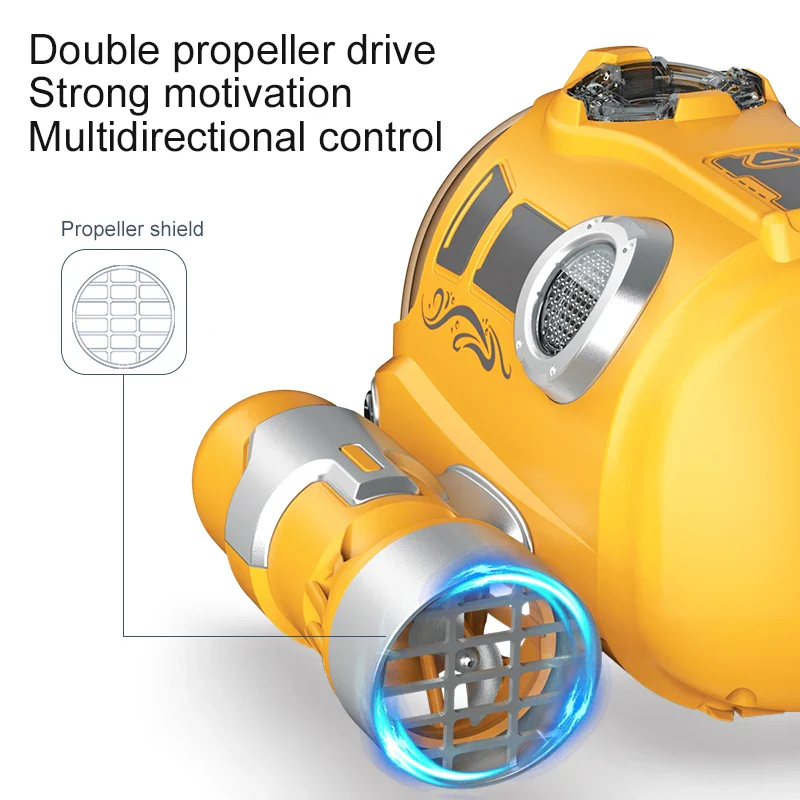 Waterproof Remote Control Motorboat with Dual Propellers - Fun RC Steamboat for Kids, Perfect Pool Toy - Image 4